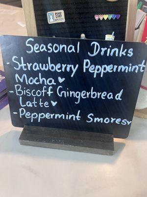 Holiday drinks to choose from