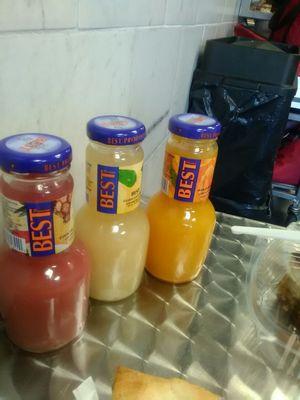 Juices mango Gava and strawberry $1.50 each