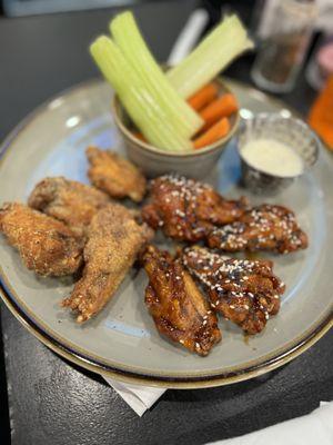 Lemon Pepper and Teriyaki Wings