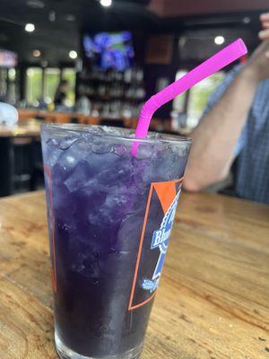 I asked for a "purple drink" and got this rum based beauty! (It was the drink of the day).