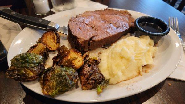 Fri/Sat prime rib special I had brussel sprouts as my side.