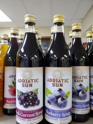 Croatian fruit syrups