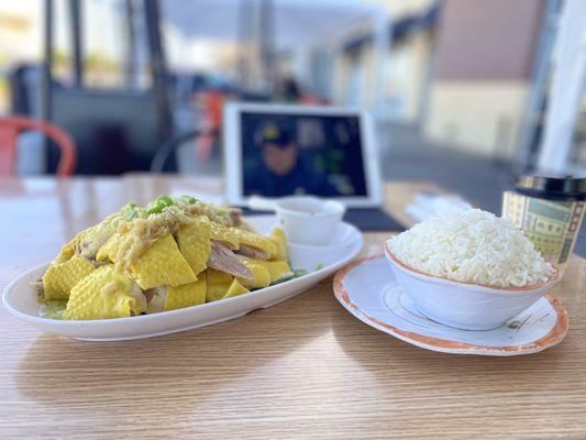 蔥油雞飯.