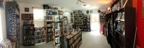 Interior of Space Cowboy Bookstore