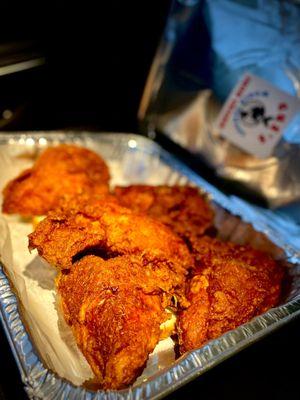 Fried chicken to go