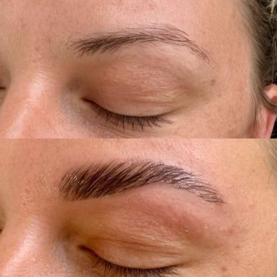 Brow lamination + tint + wax