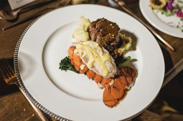 We selected a duo entree of Beef Tenderloin and Lobster, and it was incredible!