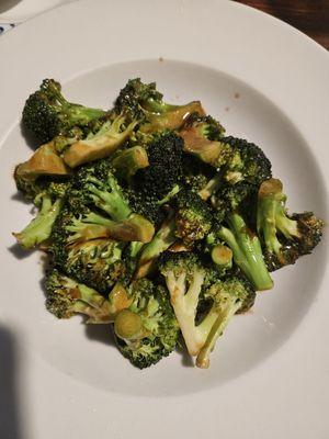 Broccoli and brown sauce was absolutely delicious