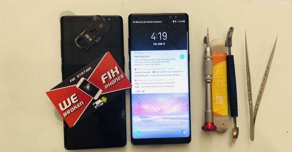 Galaxy Note 8 lcd/screen + back camera lens replacement