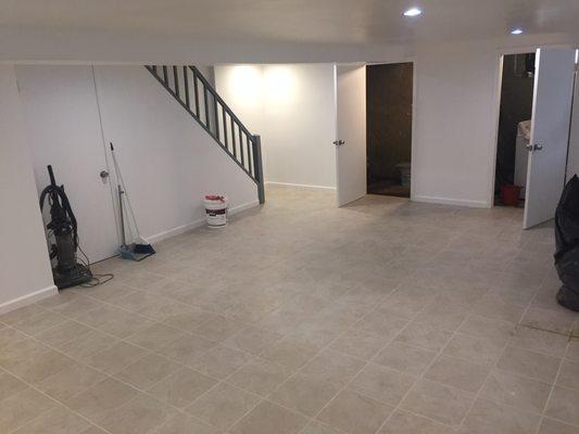 Finished basement