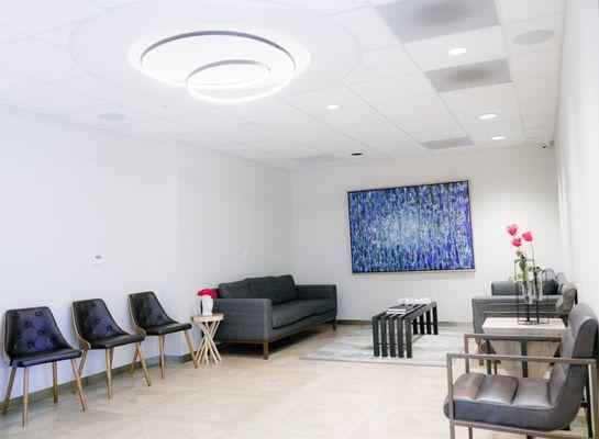 When we designed our office we wanted to create a space that was serene and inviting so patients can feel at ease.