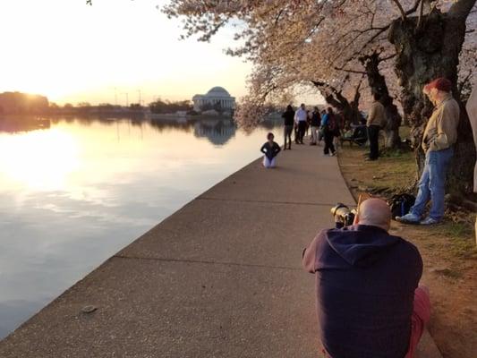 Matt coaxing some beautiful shots of my daughter at the Tidal Basin.