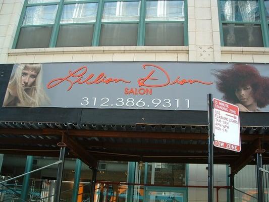 Outside of Lillian Dion's salon!