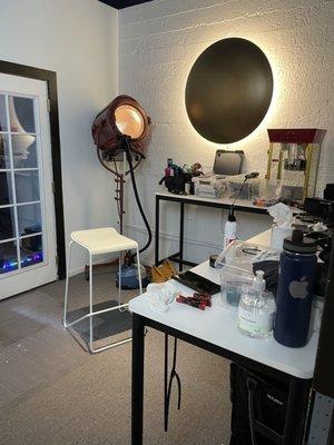 Hair and makeup corner