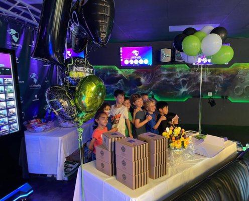 Kid's birthday party at Los Virtuality