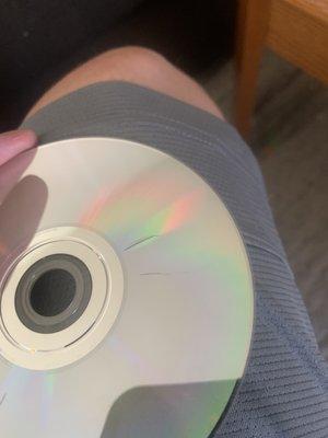 Knife marks in game disc from Game X Change.