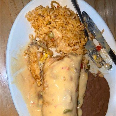 Chicken Fajita Chimichanga is so good