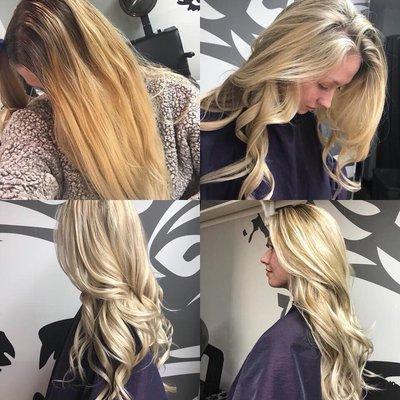 From brassy to platinum highlights