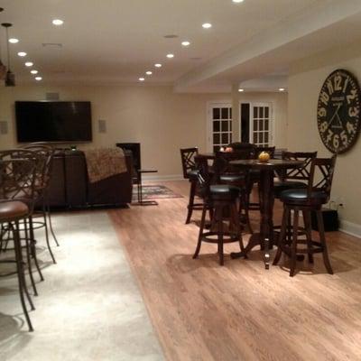 basement family room