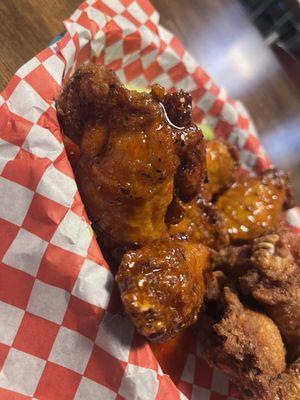 Hot honey wings