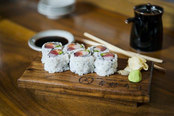 Salmon, Yellowtail and Tuna Roll