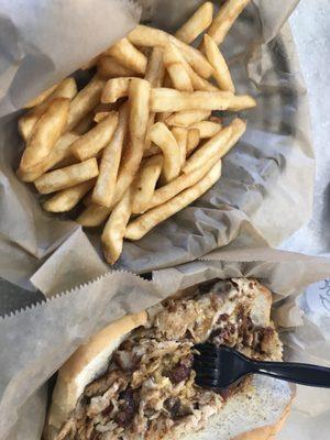 The Moose - a yummy chicken cheesesteak sandwich