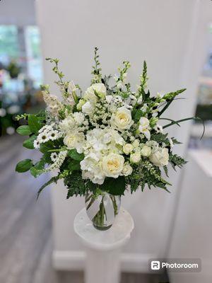 Sympathy vase arrangement