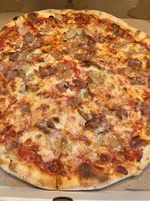 Sausage and Onion Pizza Pie