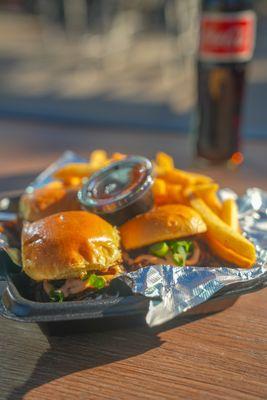 Brisket Sliders & Fries