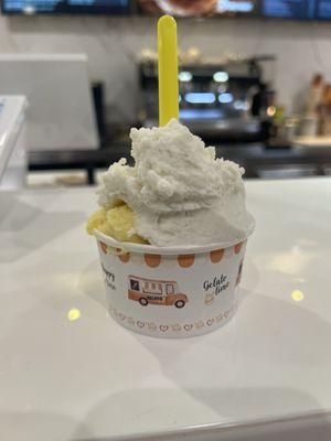 Mango and coconut gelato