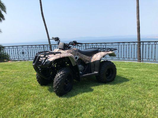 Vinyl camo ATV wrap