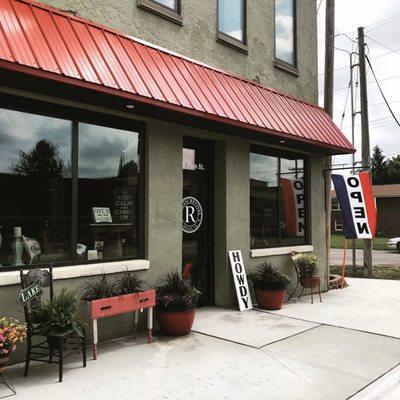 Front entrance to Rustic Revival