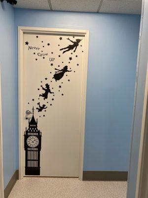 Exam room door