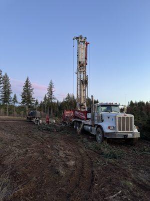 Set up to drill