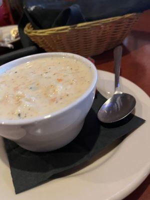 Creamy chicken noodle soup