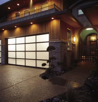 Clear View Garage Doors - Contemporary Look!