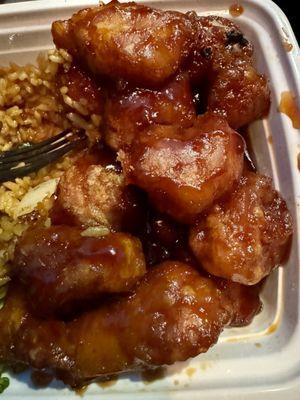 Some absolutely succulent General Tso's chicken!