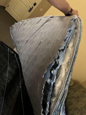 Ripped pullout sofa