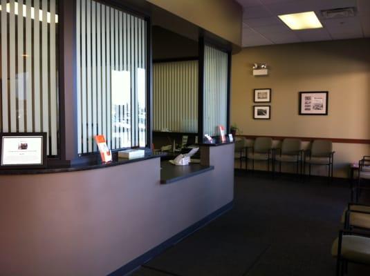 Front desk area