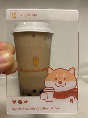 Masala Chai less sugar and ice  @chihirotea_ #chihirotea