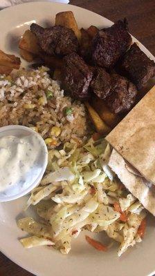 Beef Kabob Platter