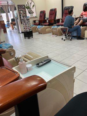 Pedicure area