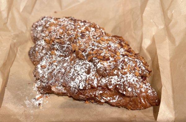 Twice baked almond croissant