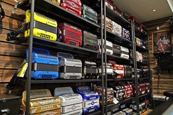 We offer a variety of accordions and accessories to enable you to make the most of your instrument and have the best playing experience.