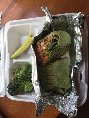 Mayan wrap with Broccoli salad