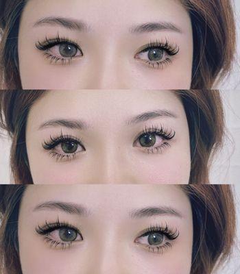 Specially designed eyelash extensions