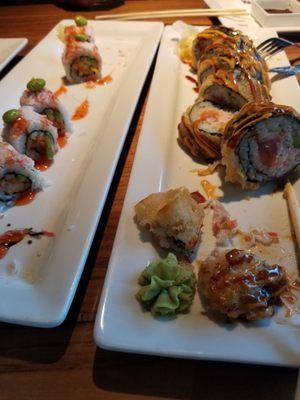 The Ocean Ching Roll and the Valcano Roll... Both amazing! The best Sushi I've ever had!