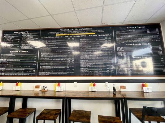 Menu board