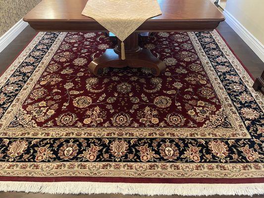 Here is the rug after cleaning. First time in 20 years and it looks great!