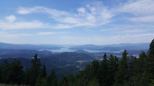 Coeur d' Alene lake from Canfield Mountain